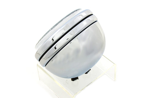 Wyatt Gatling 5-3/4 inch Round Stock Type Chrome Headlamp - 33-0197
