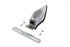 Wyatt Gatling Chrome Teardrop LED Tail Lamp Clear Lens - 33-0198