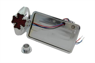 Wyatt Gatling Maltese LED Tail Lamp Kit Chrome - 33-0218