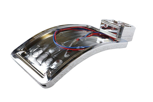Wyatt Gatling Chrome Maltese LED Tail Lamp License Plate Assembly - 33-0224