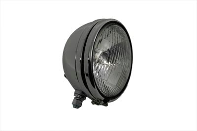 V-Twin Replica 5-3/4 inch Round Chrome Headlamp - 33-0232