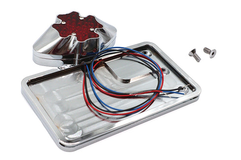 Wyatt Gatling Tail Lamp and License Plate Assembly Maltese Style - 33-0263