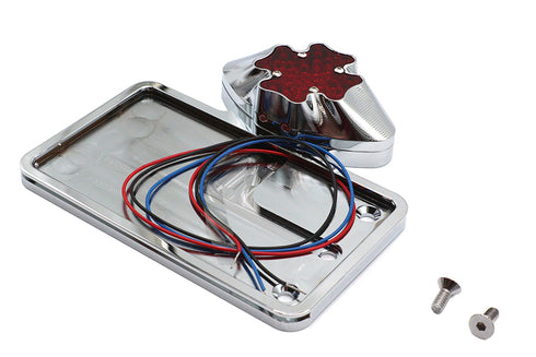 Wyatt Gatling Tail Lamp and License Plate Assembly Maltese Style - 33-0263