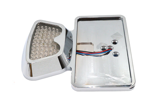 Wyatt Gatling Chrome Fender Mount LED Tail Lamp Zoid Type - 33-0289