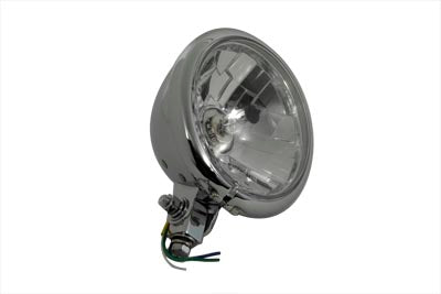 Wyatt Gatling 5-3/4 inch Round Clear Faceted Headlamp Assembly - 33-0293