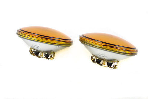 Wyatt Gatling 4-1/2 inch Amber Sealed Beam 12 Volt Spotlamp Set - 33-0297