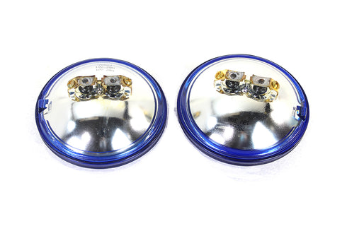 Wyatt Gatling Blue Sealed Beam 4-1/2 inch Spotlamp Set - 33-0298