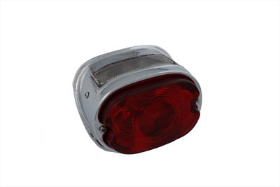 Wyatt Gatling Stock Type Chrome Oval Tail Lamp - 33-0300