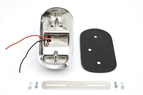 Wyatt Gatling Chrome Tombstone Style Tail Lamp Assembly - 33-0305