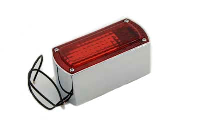 Wyatt Gatling Chrome Die Cast Box Style Tail Lamp - 33-0310