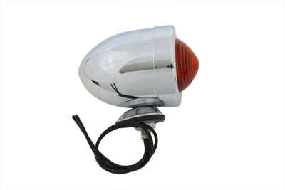 Wyatt Gatling Chrome Bullet Red Marker Lamp Dual Filament - 33-0320