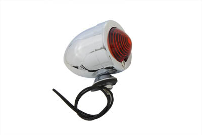 Wyatt Gatling Chrome Bullet Red Marker Lamp Dual Filament - 33-0320