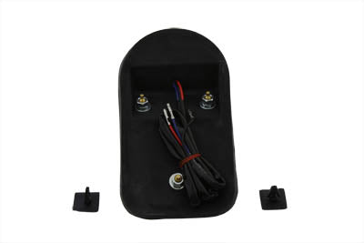 Wyatt Gatling Chrome Tombstone Tail Lamp Assembly Bulb Type - 33-0325