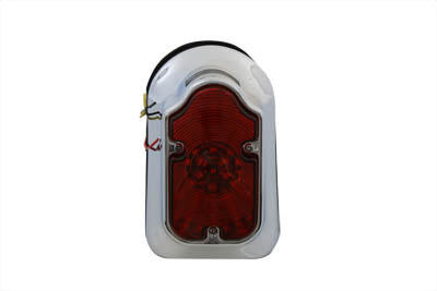 Wyatt Gatling Chrome Tombstone LED Tail Lamp Assembly - 33-0333