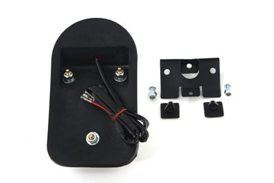 Wyatt Gatling Chrome Tombstone Tail Lamp Assembly Bulb Type - 33-0338