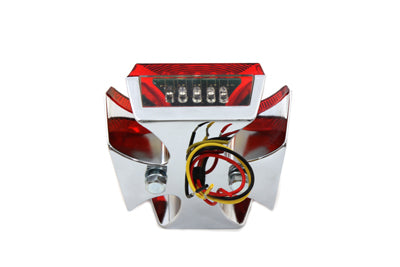Wyatt Gatling Chrome Maltese LED Tail Lamp - 33-0343