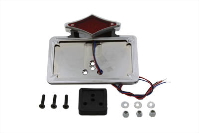 Wyatt Gatling Chrome Diamond LED Fender Mount Tail Lamp Assembly - 33-0353