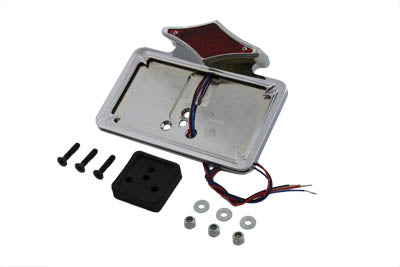 Wyatt Gatling Chrome Diamond LED Fender Mount Tail Lamp Assembly - 33-0353