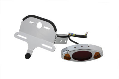 Wyatt Gatling Wyatt Gatling Chrome Oval Tail Lamp Assembly - 33-0379