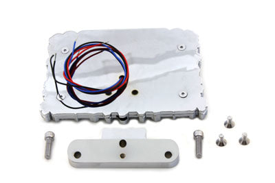 Wyatt Gatling Chrome Tail Lamp and License Plate Holder Skull Style - 33-0387