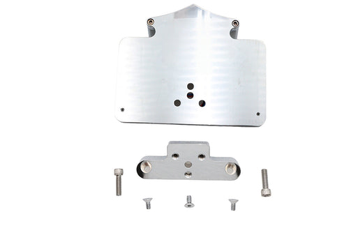 Wyatt Gatling Tail Lamp and License Plate Holder Chrome - 33-0389