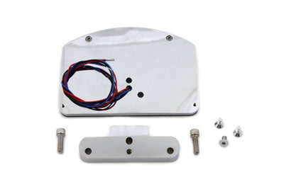 Wyatt Gatling Chrome Slice LED Tail Lamp License Plate Assembly - 33-0392