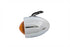 Wyatt Gatling Chrome Bullet Marker Lamp Amber Single Filament - 33-0400