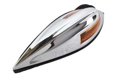 Wyatt Gatling Front Fender Lamp Chrome - 33-0407