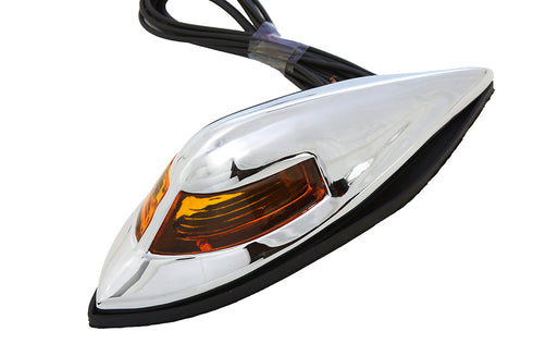 Wyatt Gatling Front Fender Lamp Chrome - 33-0407