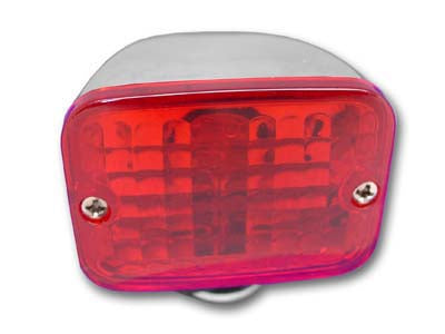 Wyatt Gatling Chrome Tour Marker Lamp Set with Red Lens - 33-0419
