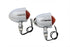 Wyatt Gatling Chrome Red Marker Lamp Set - 33-0425