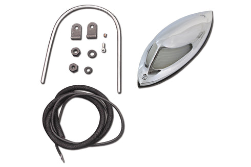 V-Twin Replica Fender Lamp with Glass Lens 12 Volt - 33-0429