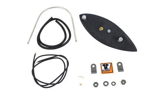 V-Twin Replica Fender Lamp with Glass Lens 12 Volt - 33-0429