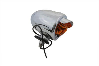 Wyatt Gatling Bullet Style Amber Marker Lamp With Visor - 33-0433
