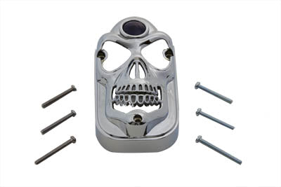 Wyatt Gatling Skull Style Blue Dot Tail Lamp Cover - 33-0434