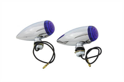 Wyatt Gatling Mini Bullet Blue Lens Marker Lamp Set - 33-0451