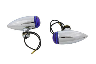 Wyatt Gatling Mini Bullet Blue Lens Marker Lamp Set - 33-0451