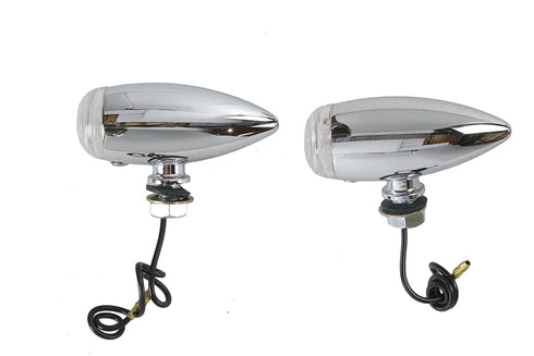 Wyatt Gatling Mini Bullet Clear Lens Marker Lamp Set - 33-0453