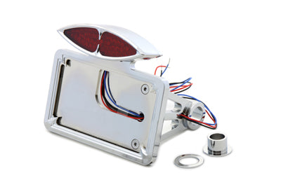 Wyatt Gatling Chrome Katz Eyez LED Tail Lamp Kit Horizontal Type - 33-0457