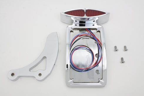 Wyatt Gatling Chrome Curved Katz Eyez Style Tail Lamp Kit - 33-0463