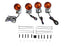 Wyatt Gatling Chrome Amber Lens Turn Signal Kit - 33-0465