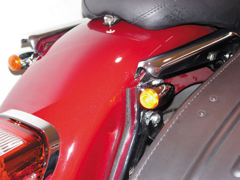 Wyatt Gatling Mini LED Bullet Amber Lens Marker Lamp Set - 33-0473