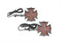 Wyatt Gatling Fireman Cross Turn Signal Set Short Stud Type - 33-0483