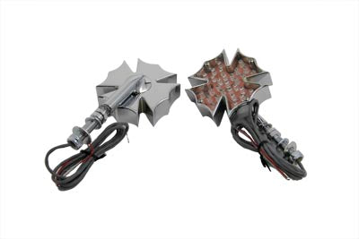 Wyatt Gatling Fireman Cross Turn Signal Set Short Stud Type - 33-0483