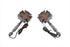 Wyatt Gatling Fireman Cross Turn Signal Set Long Stud - 33-0484