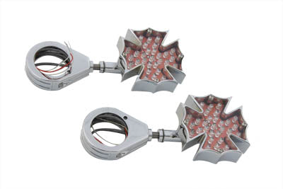 Wyatt Gatling Fireman Cross Turn Signal Set with 41mm Clamp Kit - 33-0485