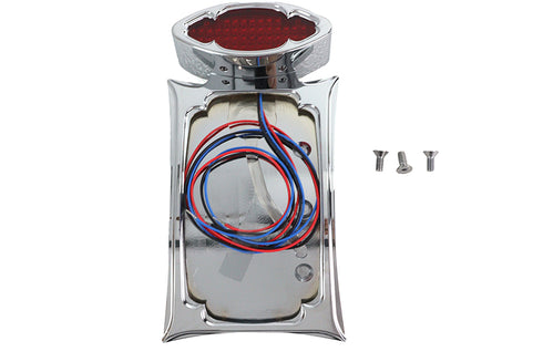 Wyatt Gatling Curved Tail Lamp and License Plate Set Odin Style - 33-0487