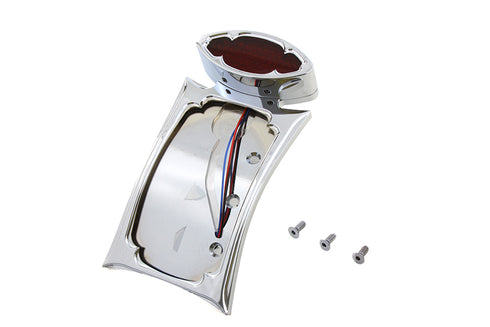 Wyatt Gatling Curved Tail Lamp and License Plate Set Odin Style - 33-0487