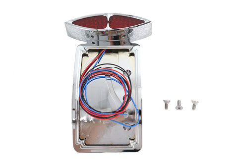 Wyatt Gatling Curved Tail Lamp and License Plate Set Katz Style - 33-0488