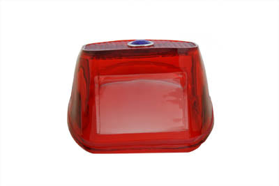 Wyatt Gatling Tail Lamp Lens Red with Blue Dot - 33-0507
